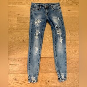 Distressed Blue Women's Jeans